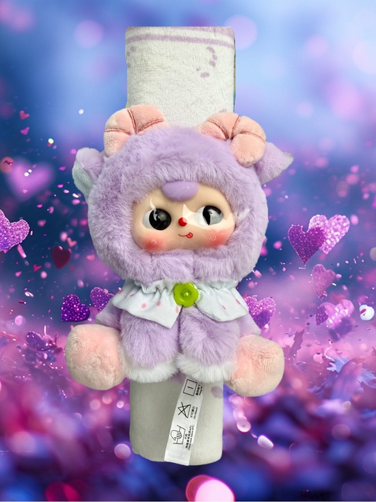 Baby Three Other - Baby Three Seatbelt PURPLE LAMB 💜 Plush Car Backpack Bag Blind Box Bb3 Velcro